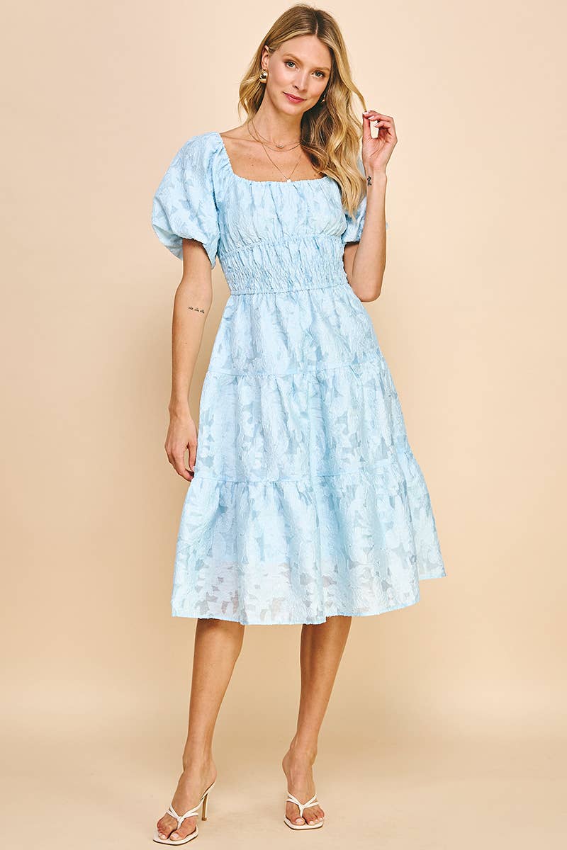 SS MIDI LACE DRESS