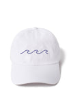 LCAP031 - "Waves" Embroidery Washed Baseball Cap: Navy