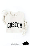 CUSTOM PUFF Print Graphic Sweatshirt: ATHLETIC HEATHER / M