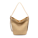 Jessica - Straw Tote: Natural