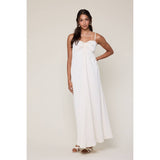 TEXTURED TIE-FRONT MAXI DRESS / WL25-11712: BLACK / L