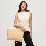 Jaxon Tote: Natural White