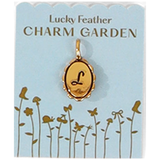 Charm Garden - Scalloped Initial Charm - Gold - L