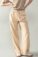 Woven Hemp Cargo Pants : TAUPE / S-2/M-2/L-2