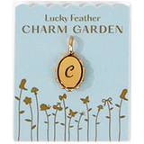 Charm Garden - Scalloped Initial Charm - Gold - C