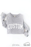 CUSTOM PUFF Print Graphic Sweatshirt: ATHLETIC HEATHER / S