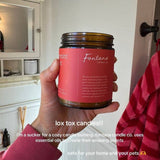 Peppermint Twist Essential Oil Beeswax Jar Candle: Non-Toxic