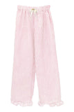 Skylar Ruffle Pants: BLUE XS-S
