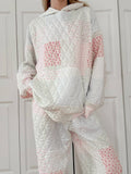 Quilted Pastel Hoodie: Pastel / XL