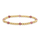 Stretch Beaded Bracelet With Stone Accents
