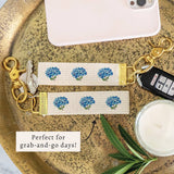 Blooming Hydrangea Keychain