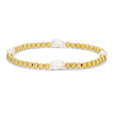 4mm Stretch Medium Pearl Bracelet