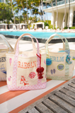 Icon Mini Canvas Tote - Embroidered: Sea Stripes