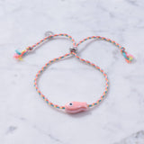 Sailor String Good Luck Fish Bracelet Trending : White Fish/Coconut String