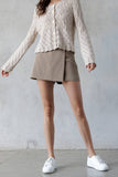 JP6911-BEIGE MINI SKORT: BEIGE / S