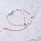 Sailor String Good Luck Fish Bracelet Trending : Pink Fish/Sherbet String