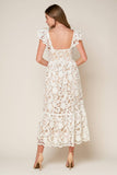 A solid lace midi dress - ID20631 WHITE: White / Contemporary / S