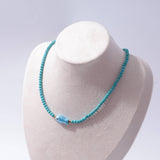 Good Luck Fish Bahama Wood Bead Necklace: Pink