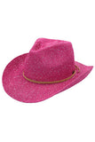 C.C Sequin Cowboy Hat: Pearl