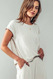 Calm Energy Linen Top : NATURAL / S-2/M-2/L-2