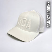 Monochrome Hats - Customizable: White Cotton