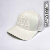 Monochrome Hats - Customizable: White Cotton