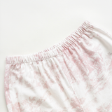 Pink Toile Women Pajamas Set – Summer Cotton Loungewear : M