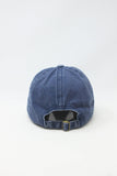 LCAP031 - "Waves" Embroidery Washed Baseball Cap: Navy