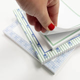 In Stock 4.25x5.5 Floral Stripe Notepad