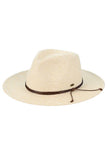 C.C String Trim Band Panama Sun Hat: Navy