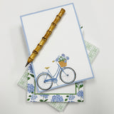 In Stock 5x7 Hydrangeas Bicycle Notepad
