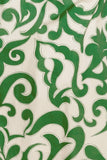 A printed woven midi dress - ID23476: IVORY GREEN / Contemporary / M