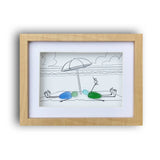 Beach Bums, Sea Glass ART