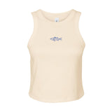 Freshwater Fish Ribbed Racer Tank: XL