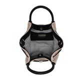 Selena - Straw Crossbody: Natural Black