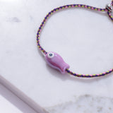 Sailor String Good Luck Fish Bracelet Trending : Navy Fish/Twilight String