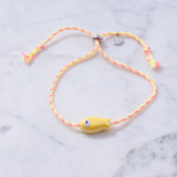 Sailor String Good Luck Fish Bracelet Trending : Lime Fish/Old Town String