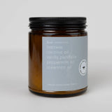 Peppermint Bark Essential Oil Beeswax Jar Candle: Non-Toxic