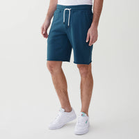 GOODS Sailor drawstring raw hem French Terry short: Baby blue / Large