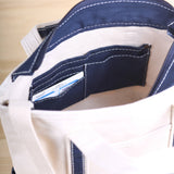 Sonoma Canvas Crossbody Convertible Tote: Blue