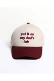 PUT IT ON MY DAD'S TAB Embroidery Baseball Cap: Navy