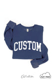 CUSTOM PUFF Print Graphic Sweatshirt: ATHLETIC HEATHER / S