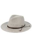 C.C String Trim Band Panama Sun Hat: Denim