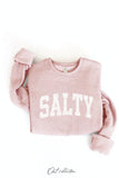 SALTY Graphic Sweatshirt: VINTAGE WHITE LONG SLEEVE / XL