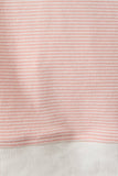 MID RISE STRIPE SHORTS: SAGE-CREAM STRIPE / S
