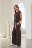Soft Modal Sleeveless Muscle Top: Taupe / S