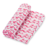 On Wednesdays We Wear Pink  Baby Swaddle Blanket