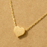 Dainty Heart Pendant Necklace: G