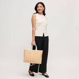 Jaxon Tote: Natural White