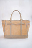 Spencer- Raffia Tote Bag- WS: Navy